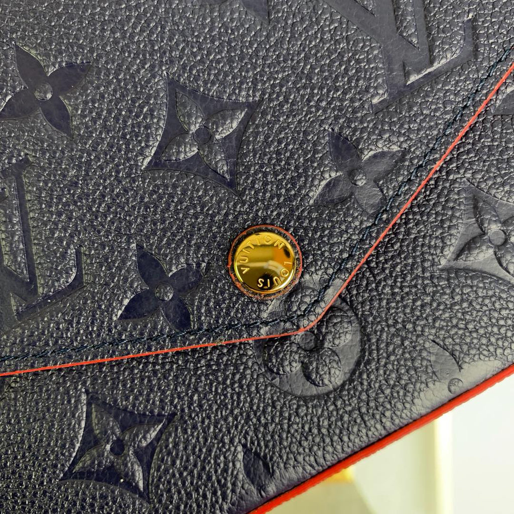 Louis Vuitton M64099 Félicie Pochette Monogram Leather Navy Blue - 21 x 12 x 3 cm / Navy Blue / - View 5