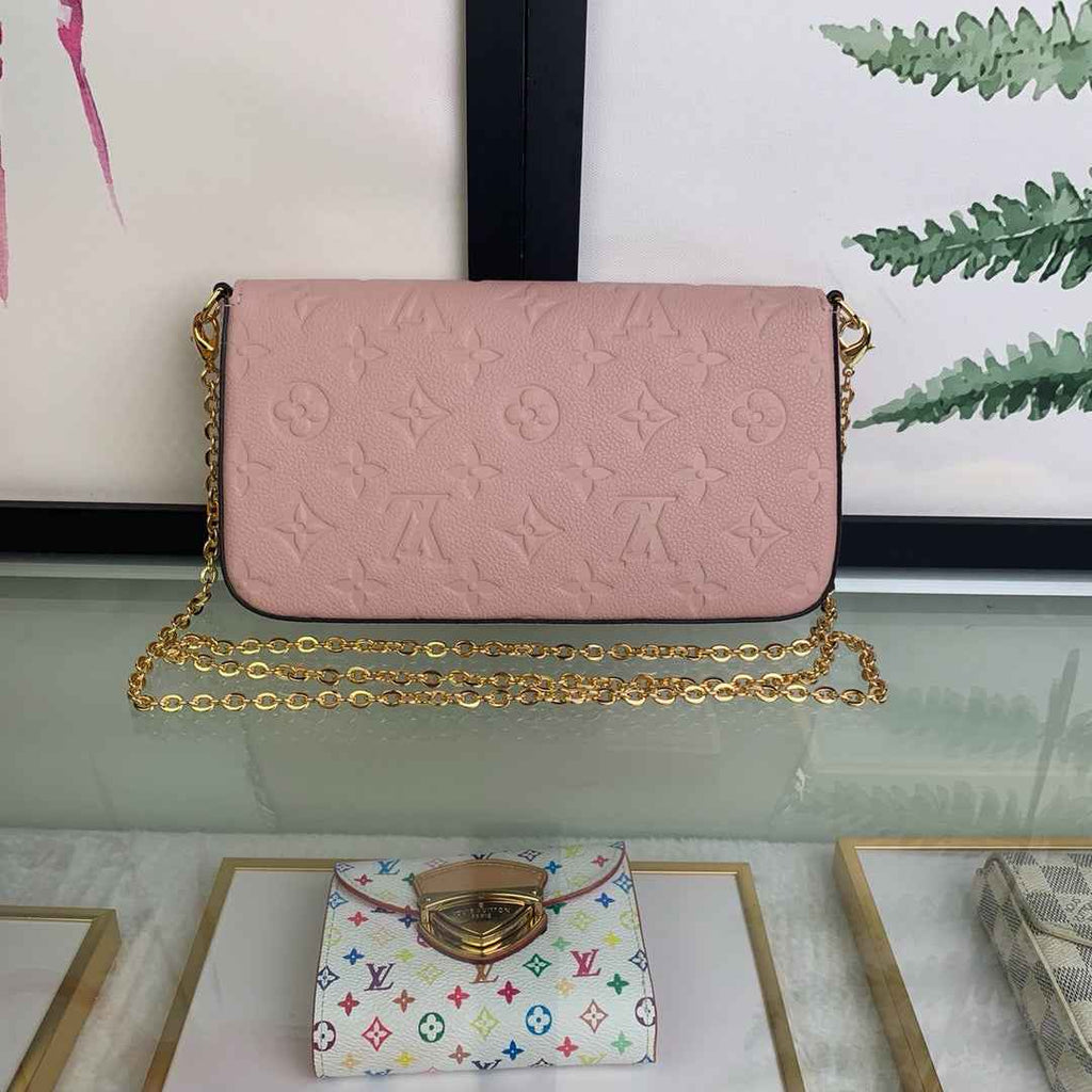 Louis Vuitton M67856 Félicie Pochette Monogram Leather Pink