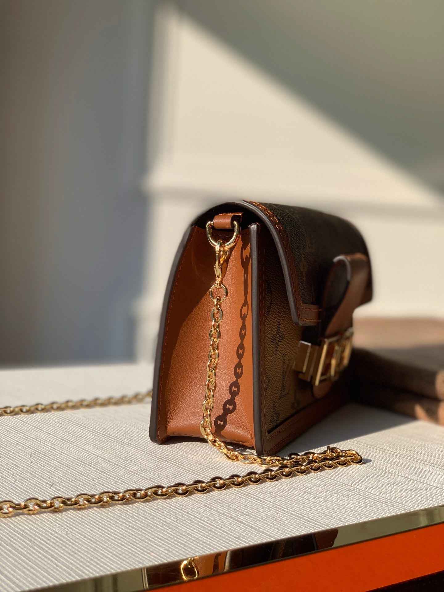 Louis Vuitton M68746 Dauphine Chain Wallet monogram