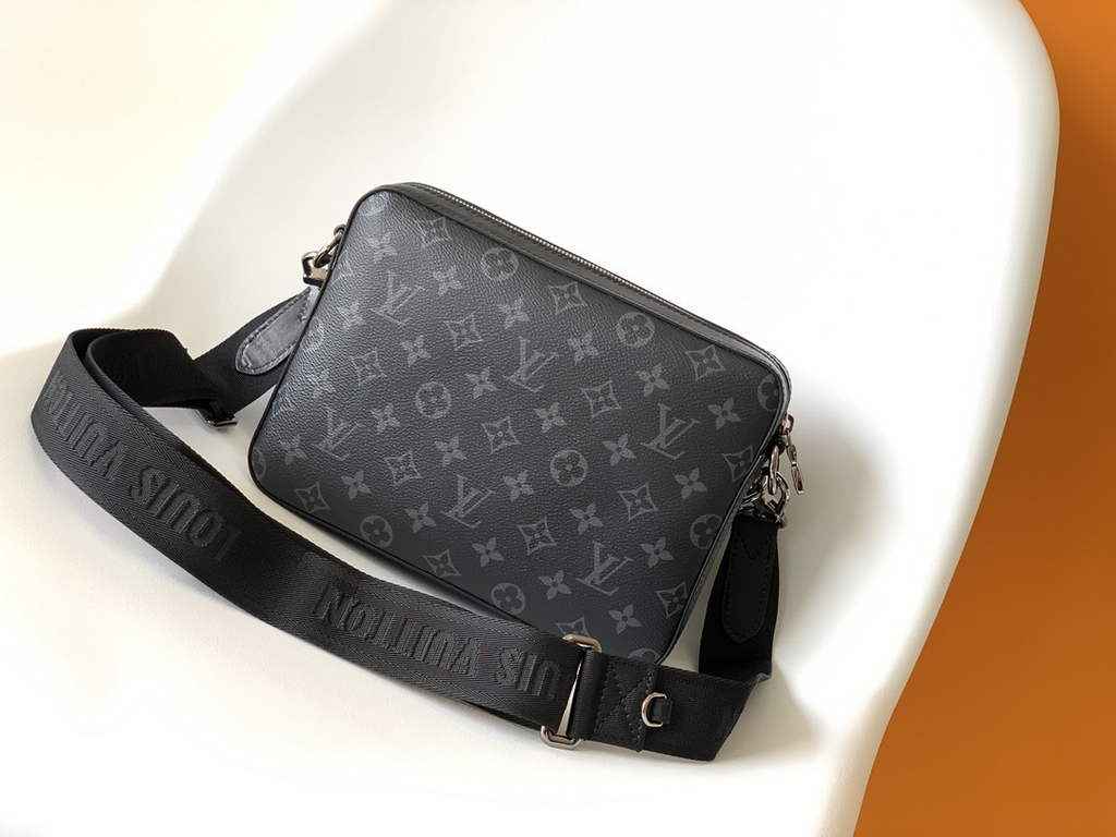 Louis Vuitton M69443 Trio Messenger Monogram Eclipse Canvas