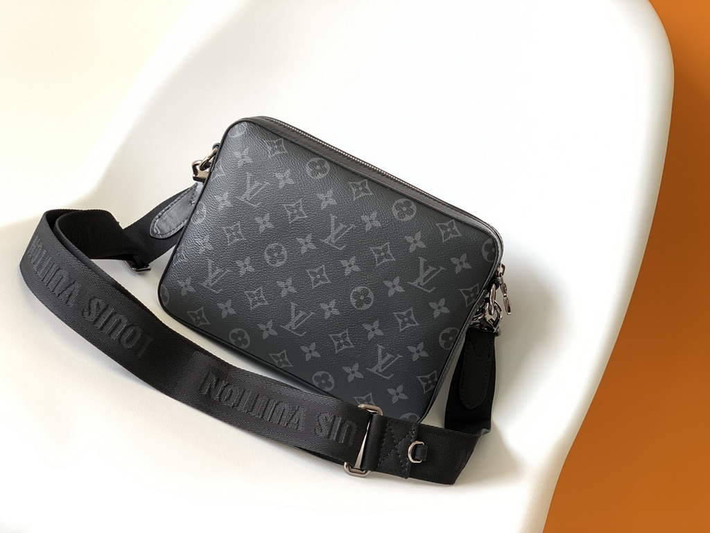 Louis Vuitton M69443 Trio Messenger Monogram Eclipse Canvas