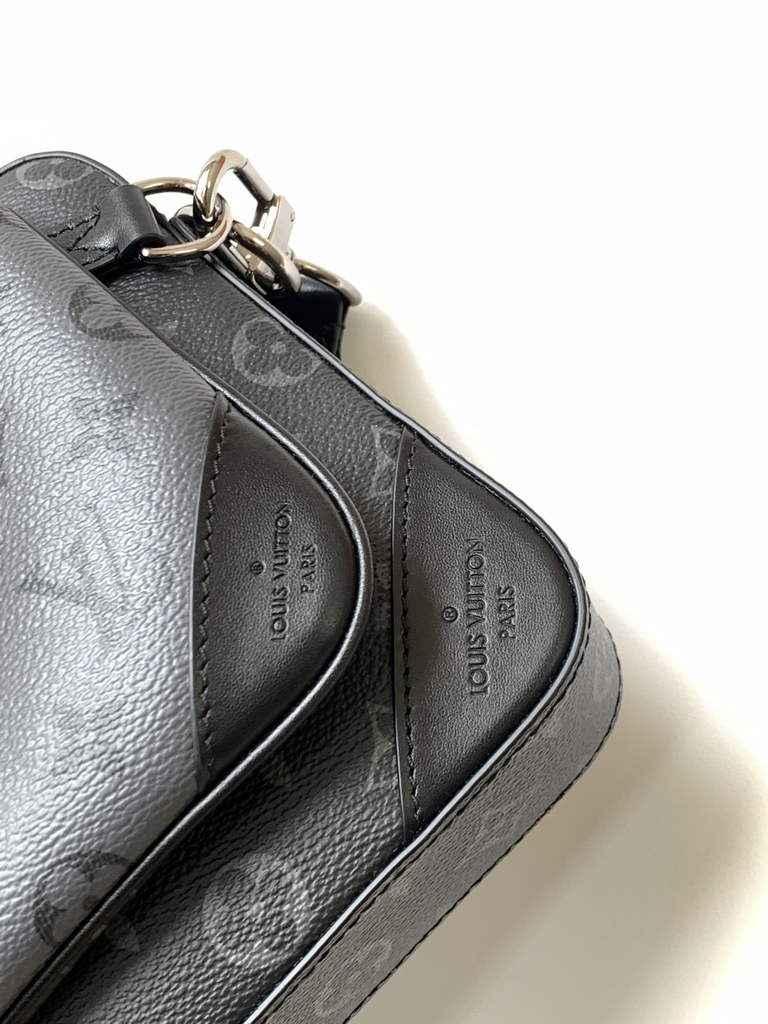 Louis Vuitton M69443 Trio Messenger Monogram Eclipse Canvas