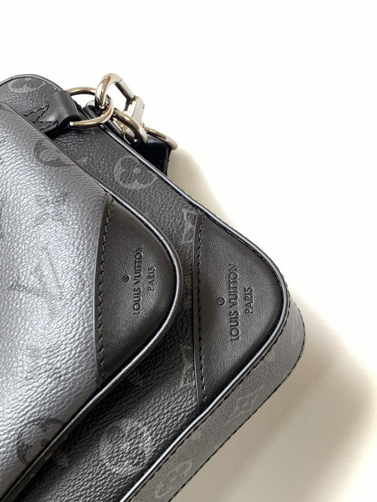 Louis Vuitton M69443 Trio Messenger Monogram Eclipse Canvas
