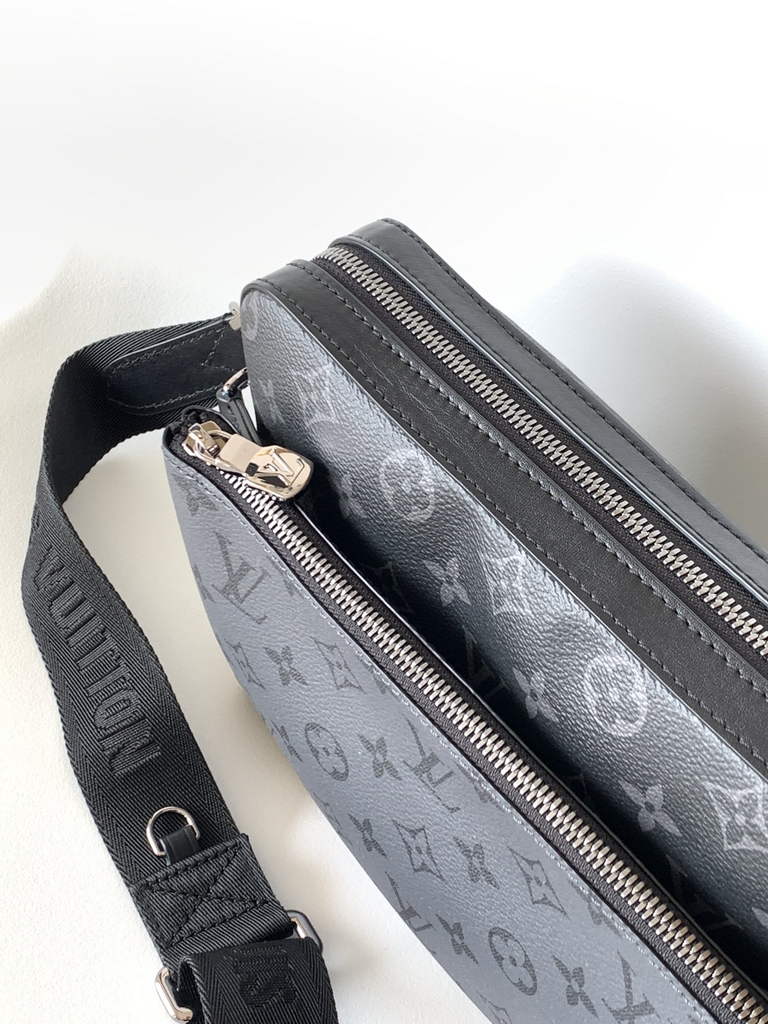 Louis Vuitton M69443 Trio Messenger Monogram Eclipse Canvas