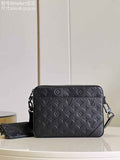 Louis Vuitton M69827 Duo Messenger Monogram Shadow Leather Black