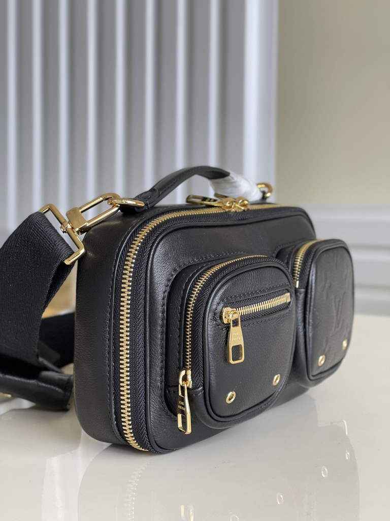 Louis Vuitton M80450 Utility Crossbody Calfskin Leather Black - Default Title - View 2