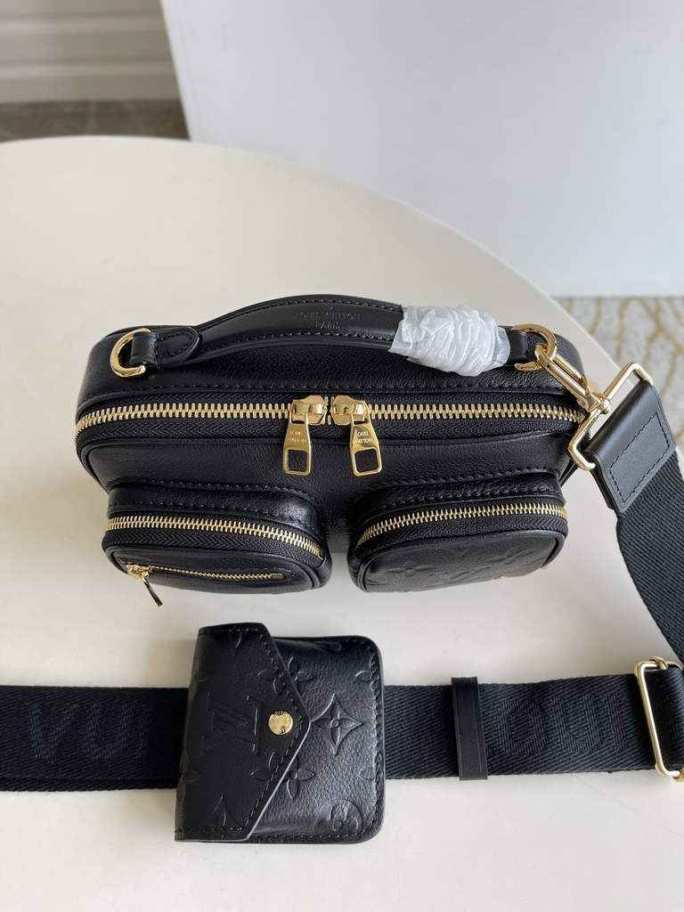 Louis Vuitton M80450 Utility Crossbody Calfskin Leather Black - Default Title - View 4