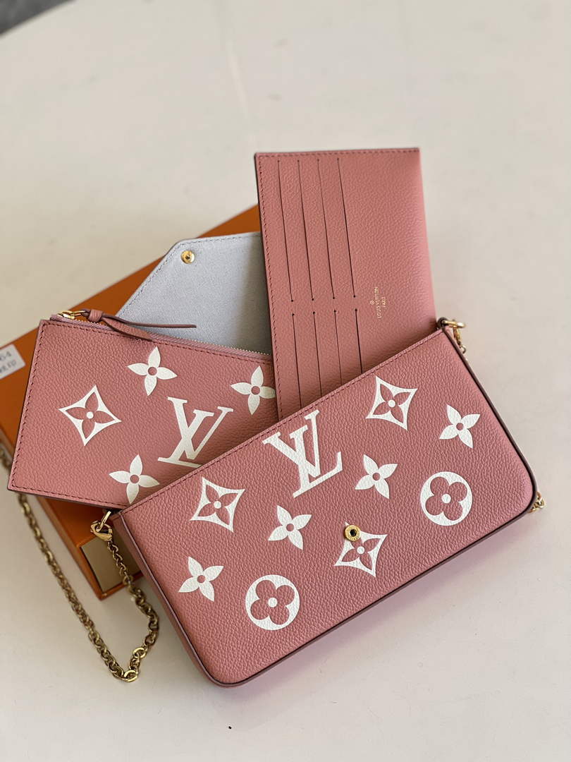 Louis Vuitton M80482 Félicie Pochette Leather Pink - 21 x 12 x 3 cm / Pink - View 7