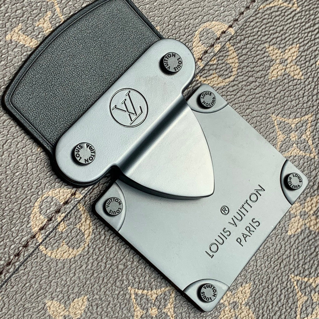 Louis Vuitton M80560 S Lock A4 Pouch Monogram Macassar Canvas - Default Title - View 6