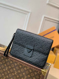 Louis Vuitton M80560 S Lock A4 Pouch Monogram Leather
