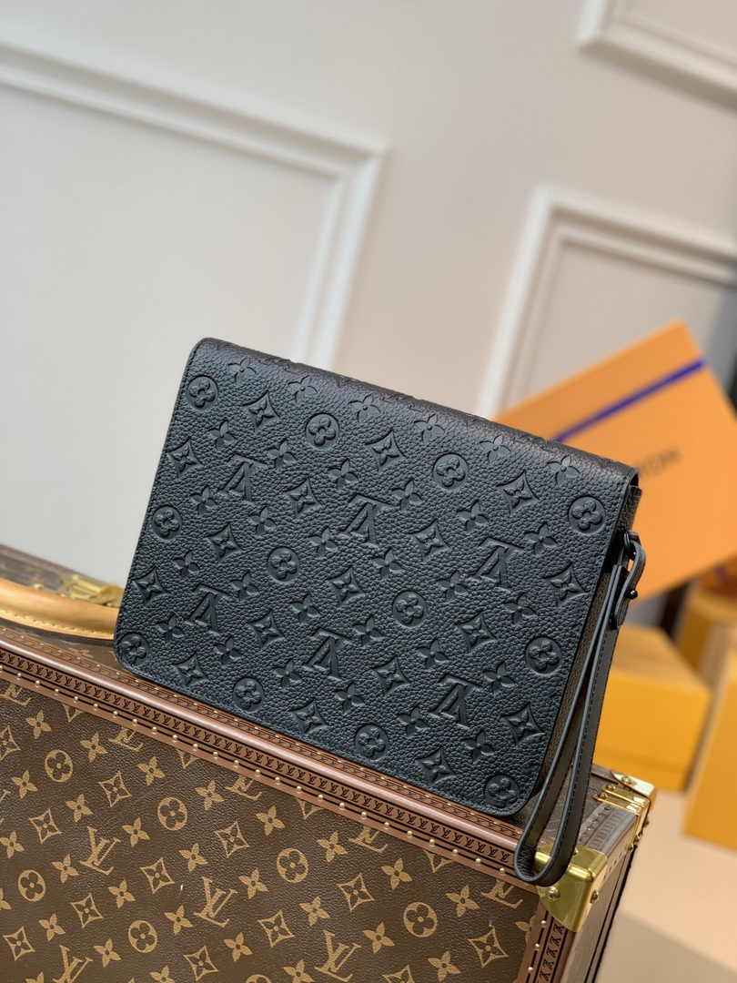 Louis Vuitton M80560 S Lock A4 Pouch Monogram Leather