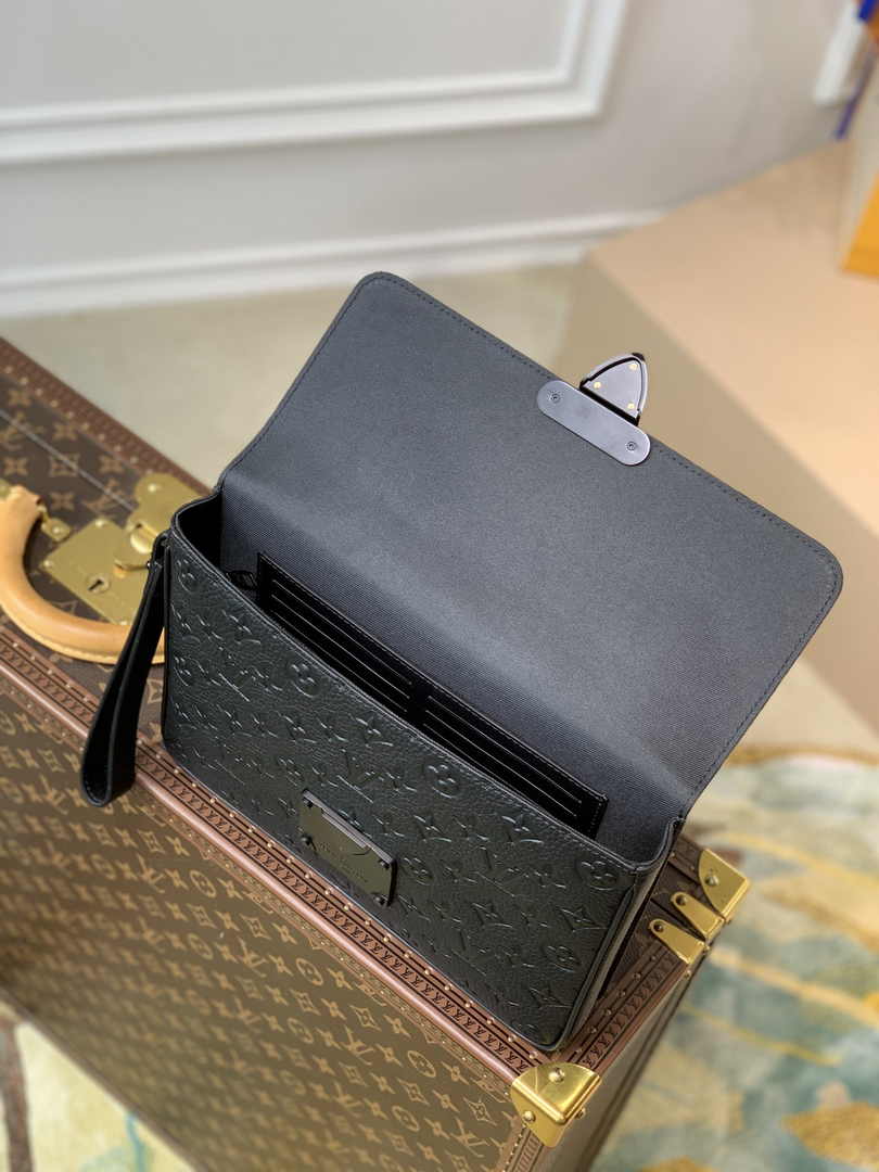 Louis Vuitton M80560 S Lock A4 Pouch Monogram Leather - Default Title - View 4
