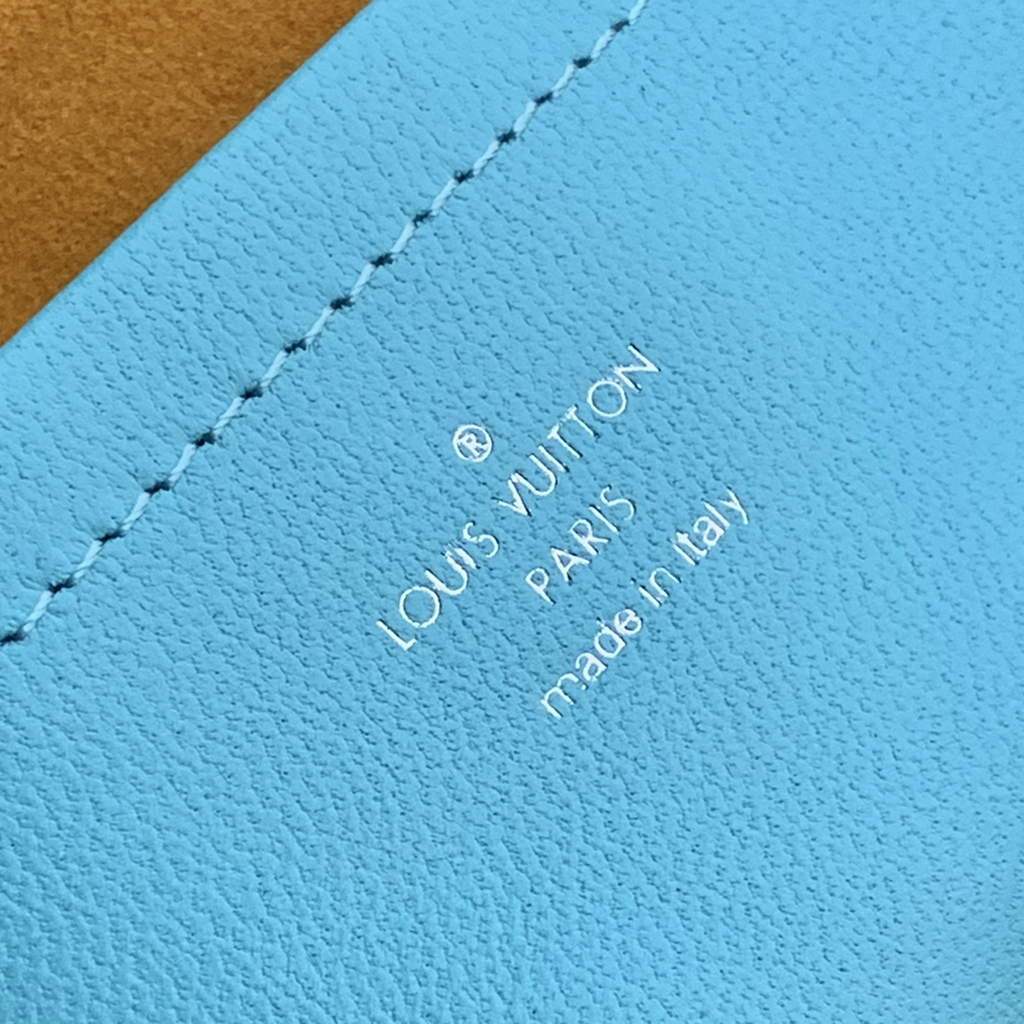 Louis Vuitton M80744 Pochette Coussin Handbag Calfskin M80742 Blue - Default Title - View 6