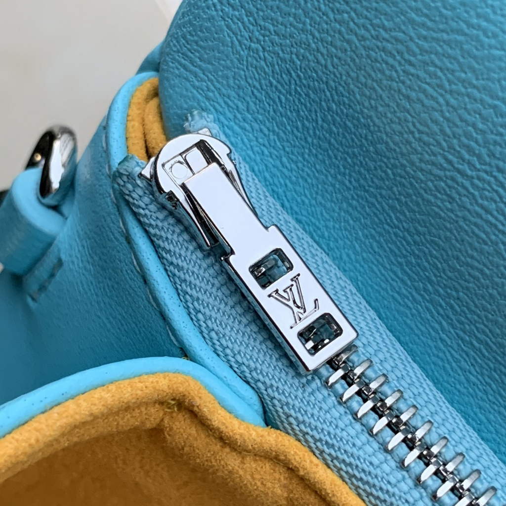 Louis Vuitton M80744 Pochette Coussin Handbag Calfskin M80742 Blue - Default Title - View 7