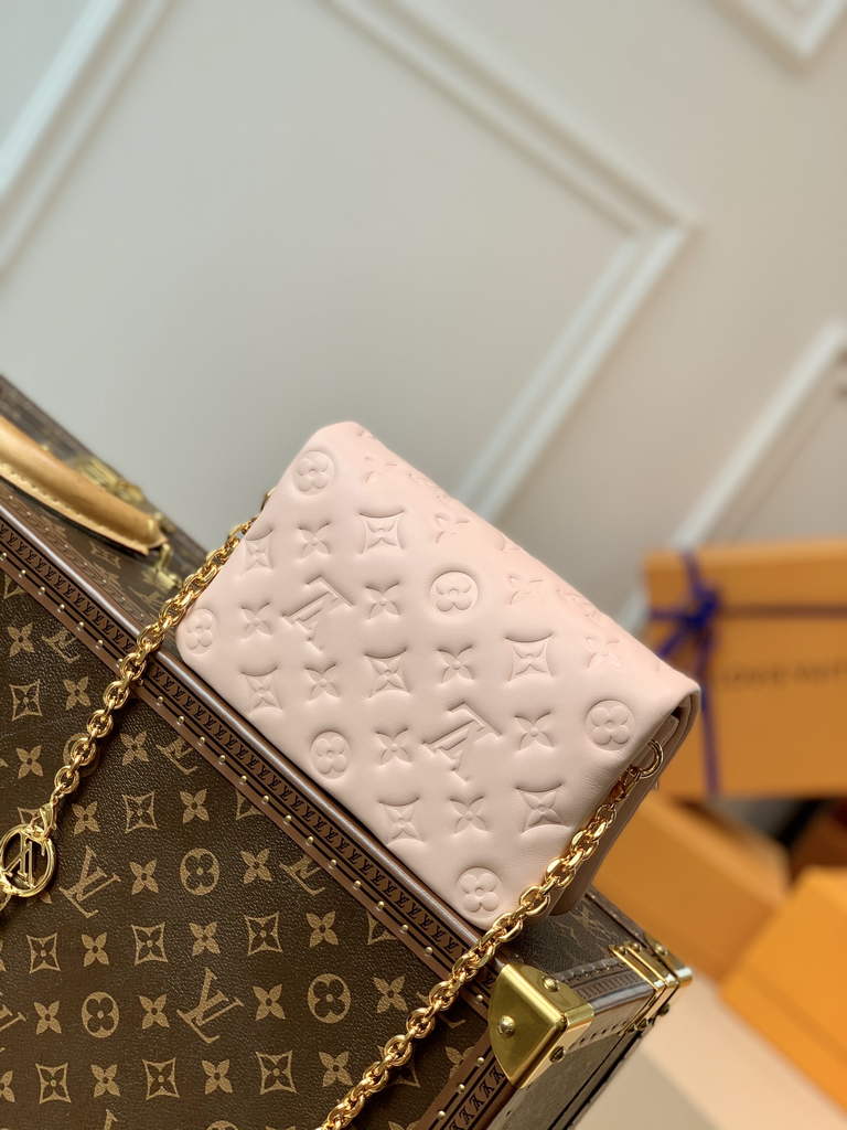 Louis Vuitton M80834 Pochette Coussin Handbag Calfskin Leather Pink - Default Title - View 2