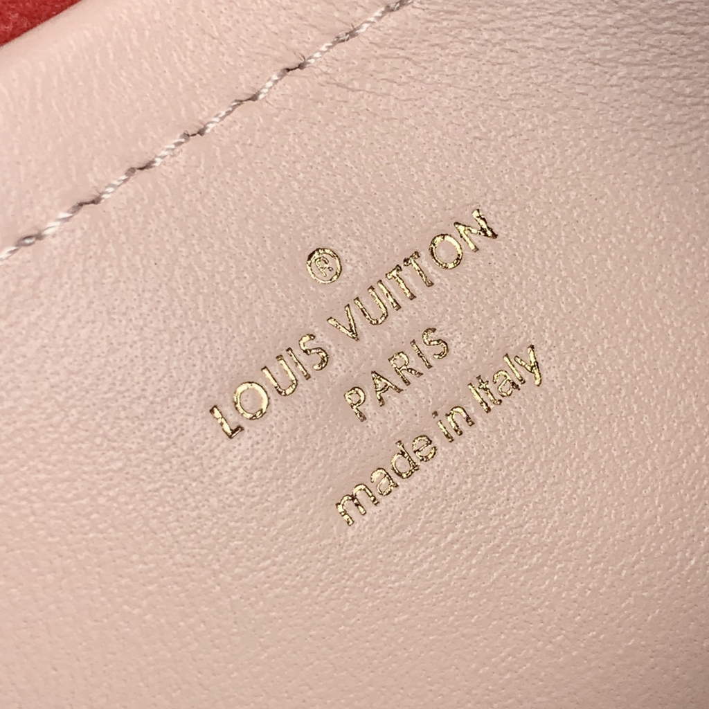 Louis Vuitton M80834 Pochette Coussin Handbag Calfskin Leather Pink