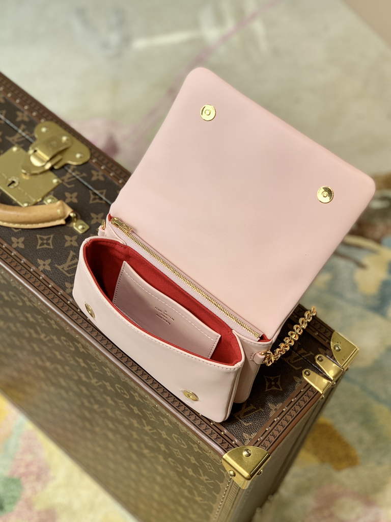 Louis Vuitton M80834 Pochette Coussin Handbag Calfskin Leather Pink - Default Title - View 8