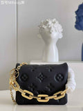 Louis Vuitton M81125 Beltbag Coussin Handbag Calfskin Leather Black