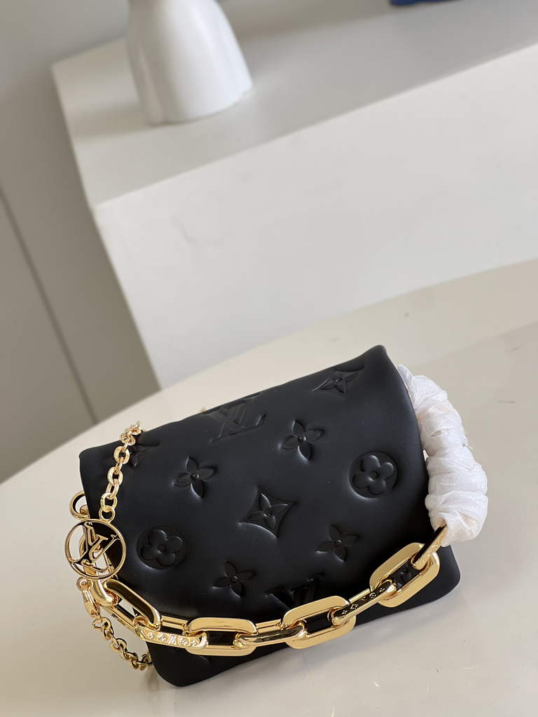 Louis Vuitton M81125 Beltbag Coussin Handbag Calfskin Leather Black - Default Title - View 2
