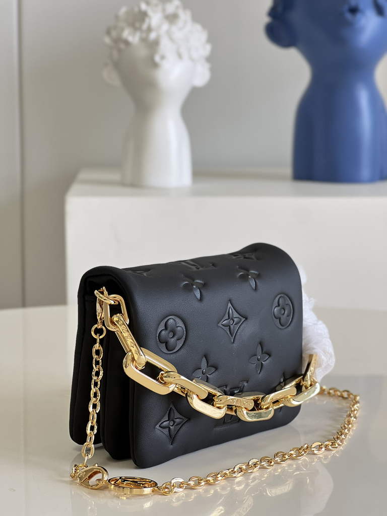 Louis Vuitton M81125 Beltbag Coussin Handbag Calfskin Leather Black - Default Title - View 6