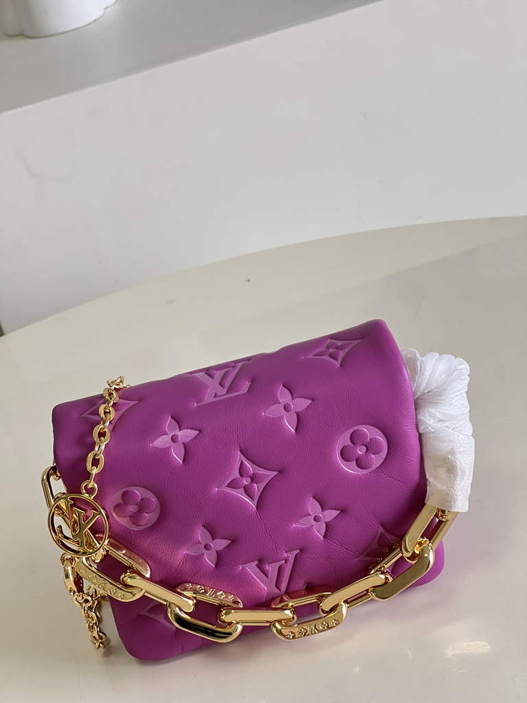 Louis Vuitton M81127 Beltbag Coussin Handbag Calfskin Leather Purple - Default Title - View 2