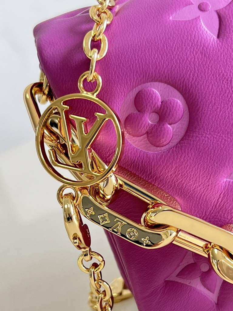 Louis Vuitton M81127 Beltbag Coussin Handbag Calfskin Leather Purple - Default Title - View 3
