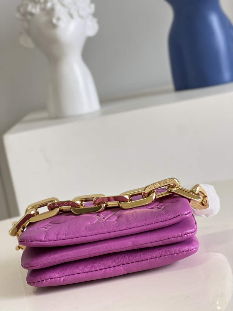 Louis Vuitton M81127 Beltbag Coussin Handbag Calfskin Leather Purple - Default Title - View 4