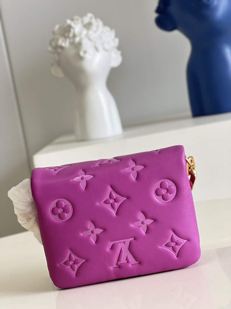 Louis Vuitton M81127 Beltbag Coussin Handbag Calfskin Leather Purple - Default Title - View 5