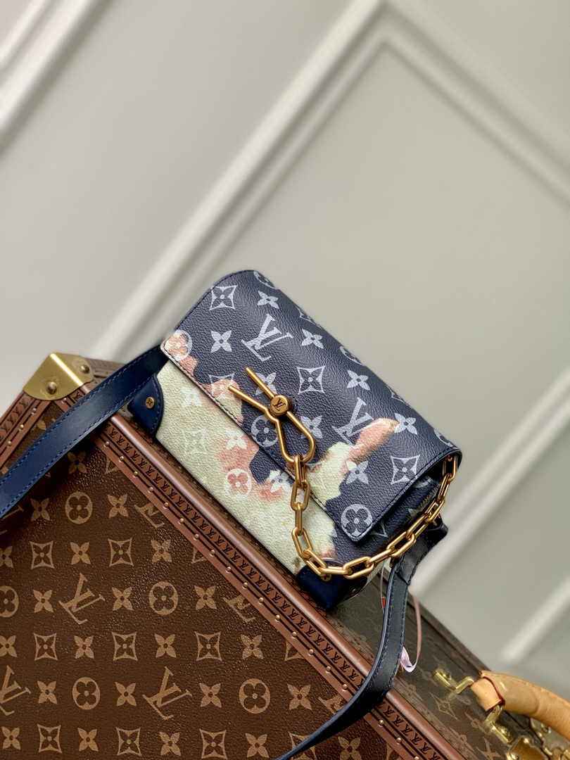 Louis Vuitton M81783 Steamer Wearable Wallet Blue