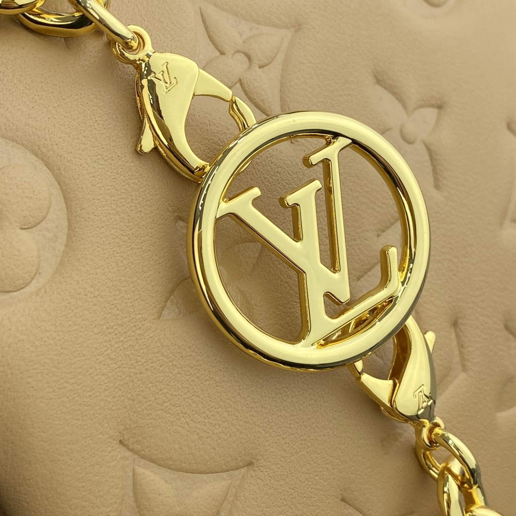 Louis Vuitton M80818 Pochette Coussin Bag Calfskin M80742 Dark Beige - Default Title - View 6