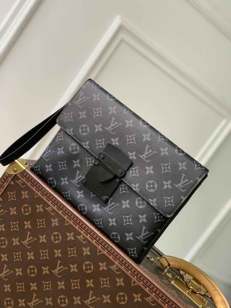Louis Vuitton M82598 Pochette S-Lock Monogram Eclipse