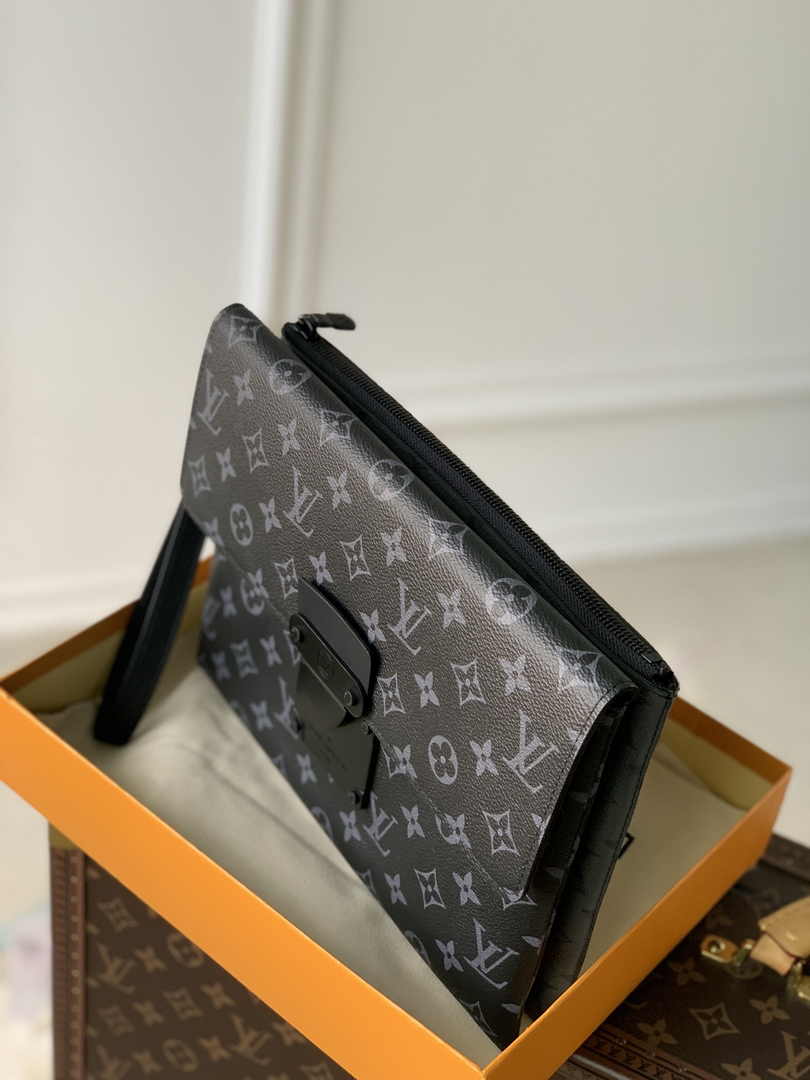 Louis Vuitton M82598 Pochette S-Lock Monogram Eclipse - Default Title - View 5