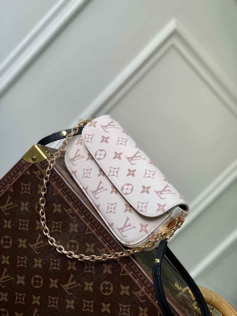 Louis Vuitton M83091 Wallet on Chain Ivy Beige Monogram Canvas - Default Title - View 3