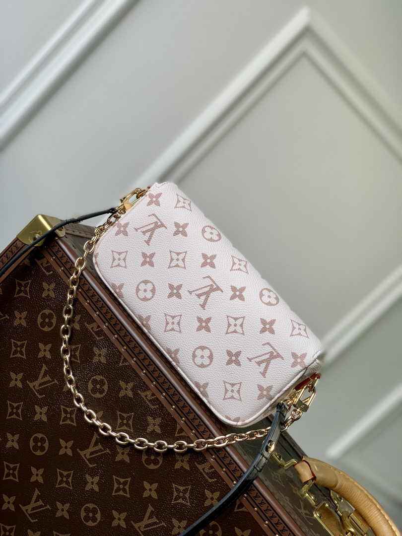 Louis Vuitton M83091 Wallet on Chain Ivy Beige Monogram Canvas - Default Title - View 2