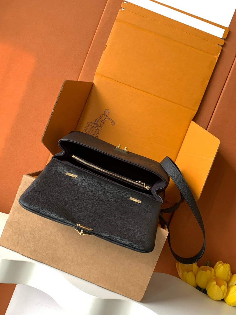 Louis Vuitton Madeleine MM Bag, M45976 Black Cowhide Leather - Default Title - View 6