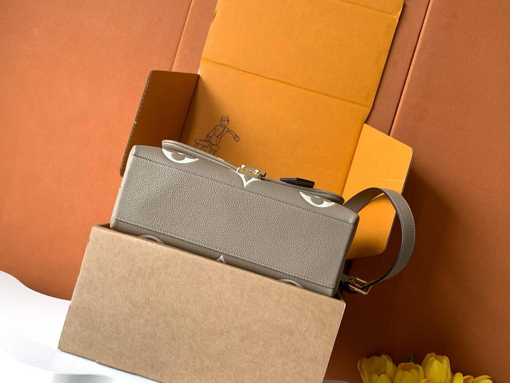 Louis Vuitton Madeleine MM Bag, M46041 Gray Cowhide Leather - Default Title - View 4