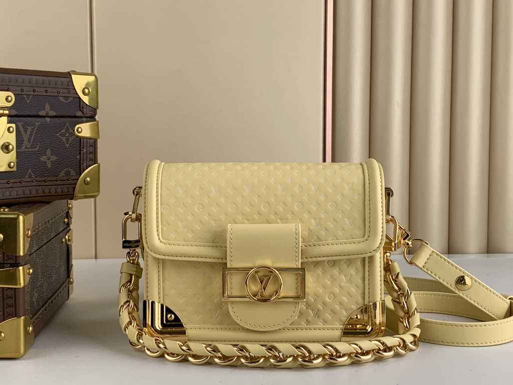 Louis Vuitton Mini Dauphine Shoulder Bag M22597 Yellow - Default Title - View 1