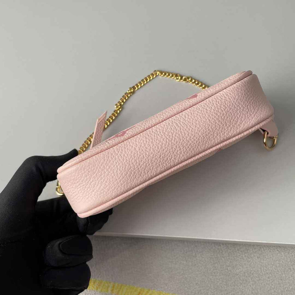 Louis Vuitton Mini Pochette Accessoires M80501 Pink Leather - Default Title - View 4