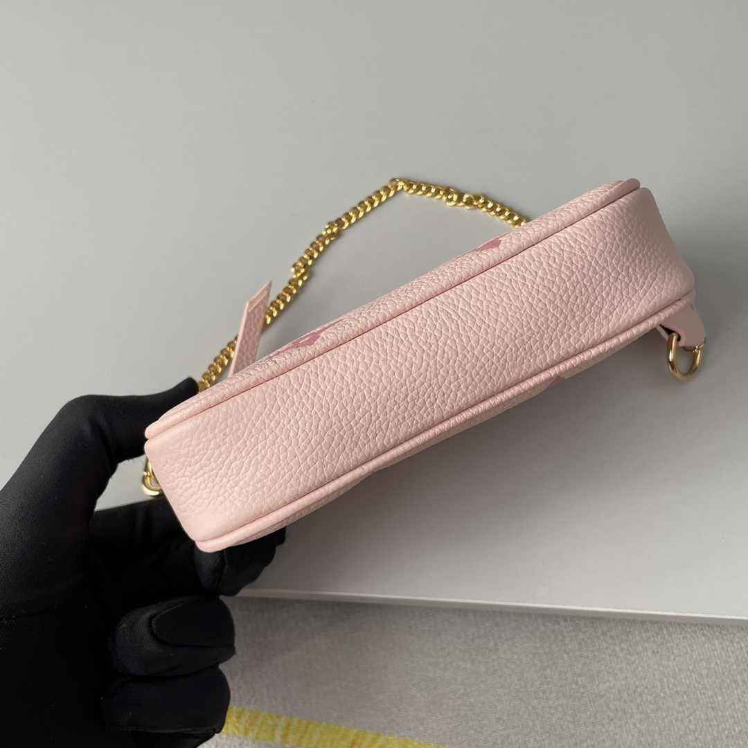 Louis Vuitton Mini Pochette Accessoires M80501 Pink Leather - Default Title - View 4