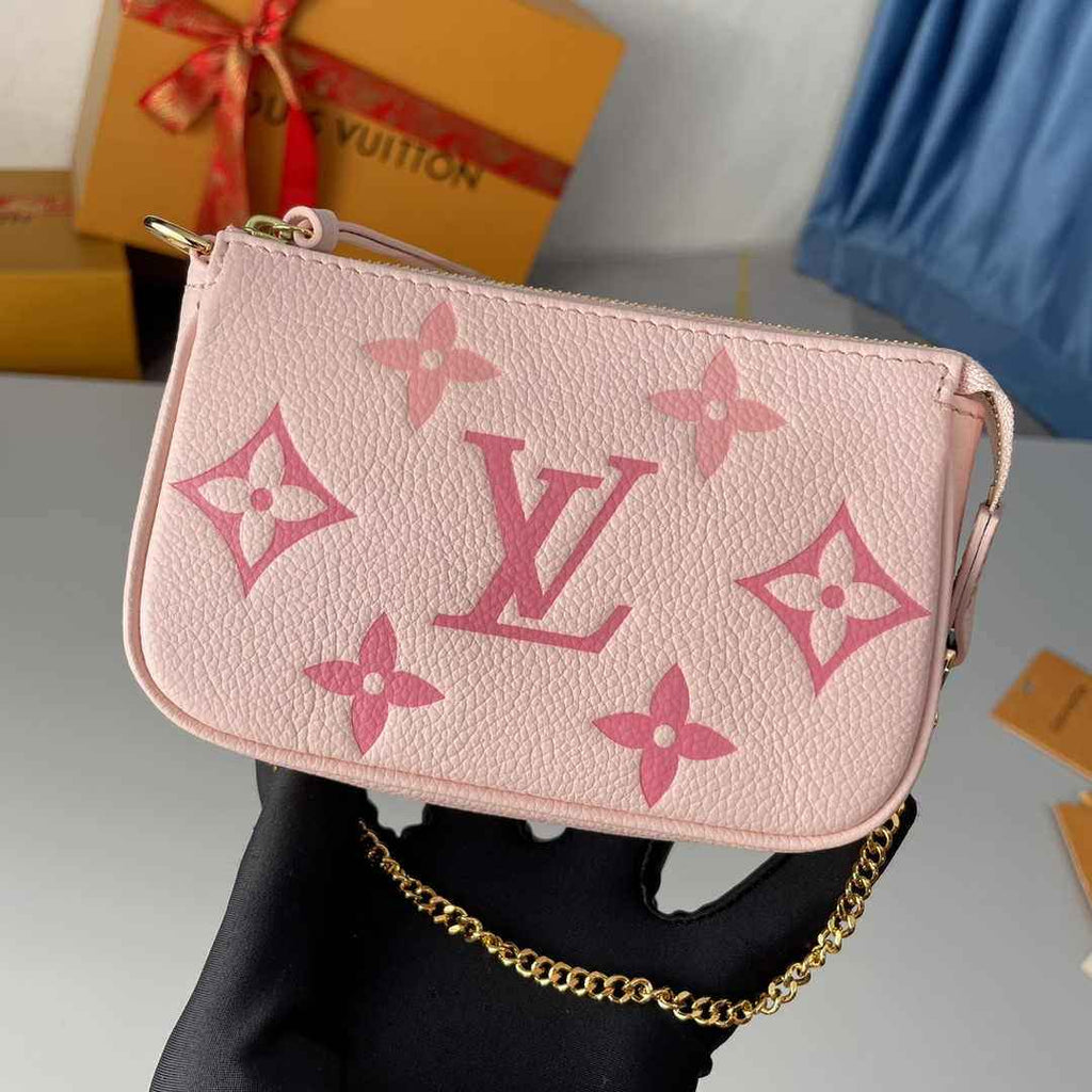 Louis Vuitton Mini Pochette Accessoires M80501 Pink Leather - Default Title - View 2
