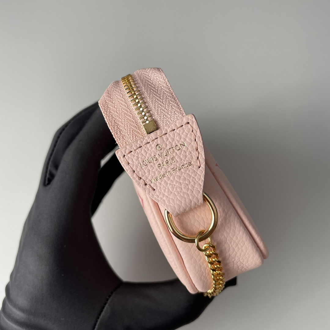 Louis Vuitton Mini Pochette Accessoires M80501 Pink Leather - Default Title - View 6