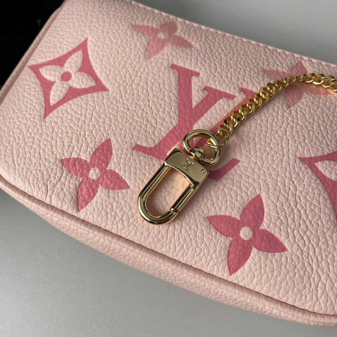 Louis Vuitton Mini Pochette Accessoires M80501 Pink Leather - Default Title - View 7