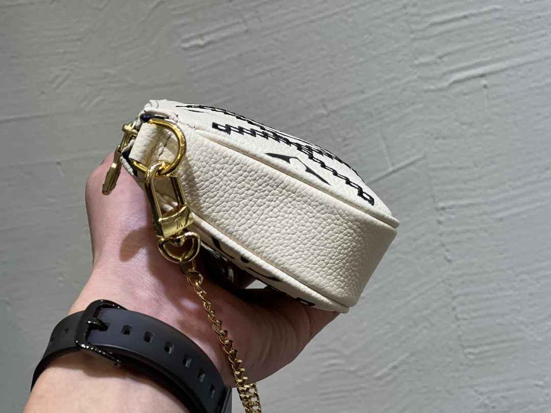 Louis Vuitton Mini Pochette Accessoires M81140 White Leather - Default Title - View 3