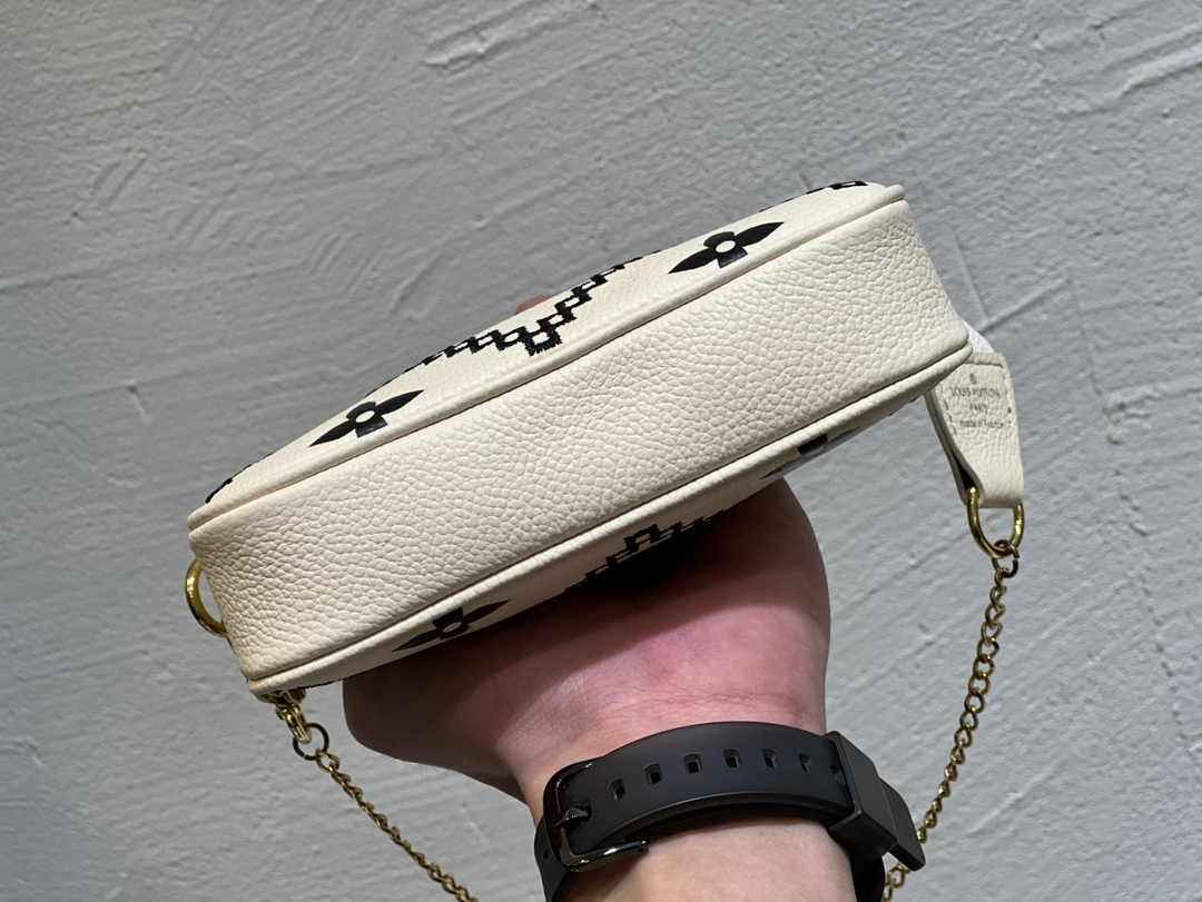 Louis Vuitton Mini Pochette Accessoires M81140 White Leather - Default Title - View 4