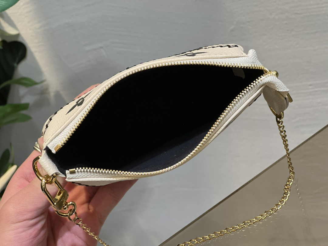 Louis Vuitton Mini Pochette Accessoires M81140 White Leather - Default Title - View 9