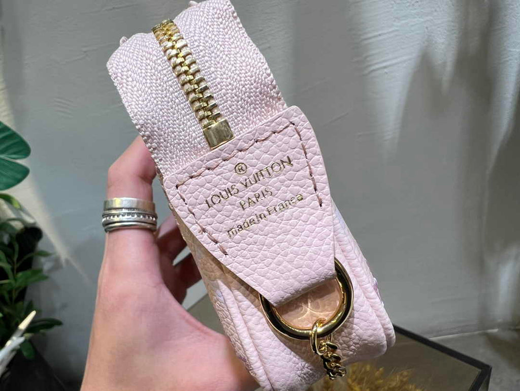 Louis Vuitton Mini Pochette Accessoires M81140 Apricot Leather - Default Title - View 6