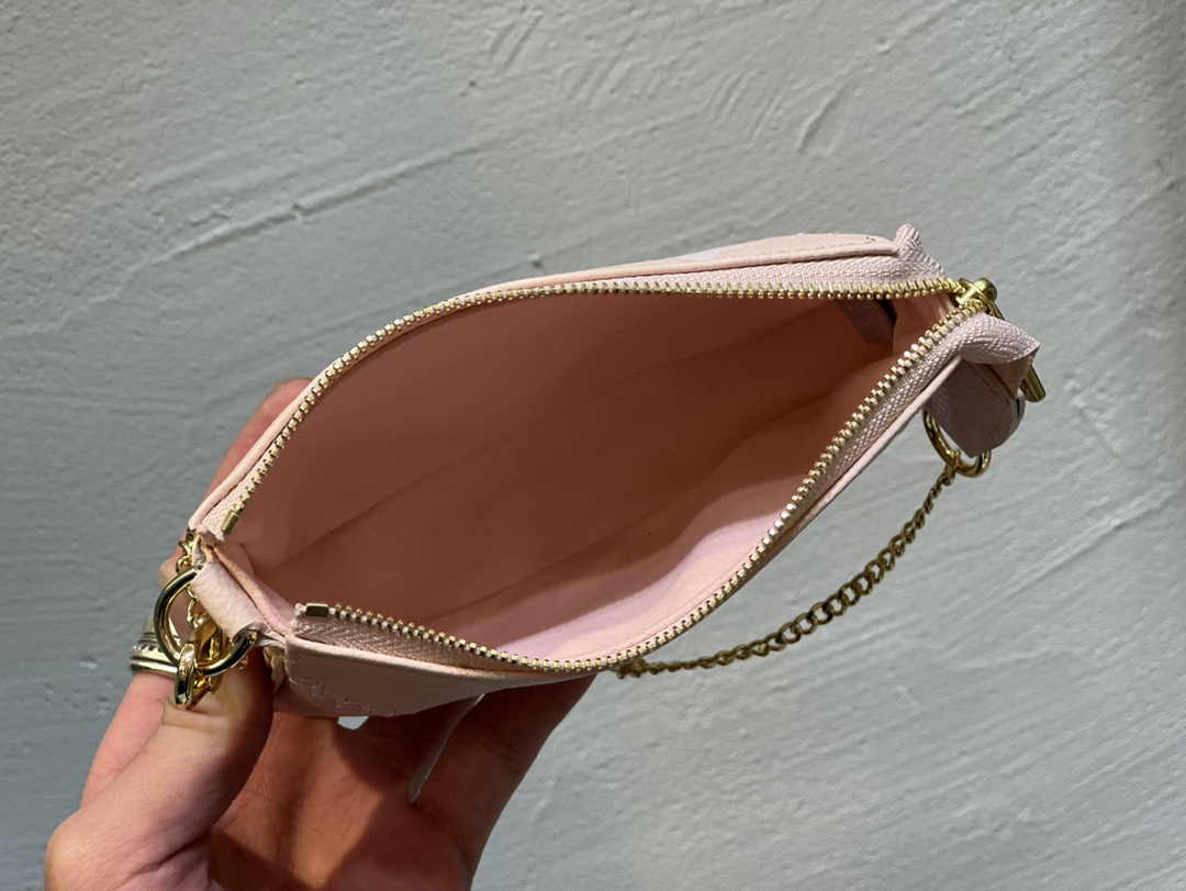 Louis Vuitton Mini Pochette Accessoires M81140 Apricot Leather - Default Title - View 9