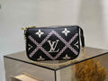 Louis Vuitton Mini Pochette Accessoires M81140 Black Leather - Default Title - View 1