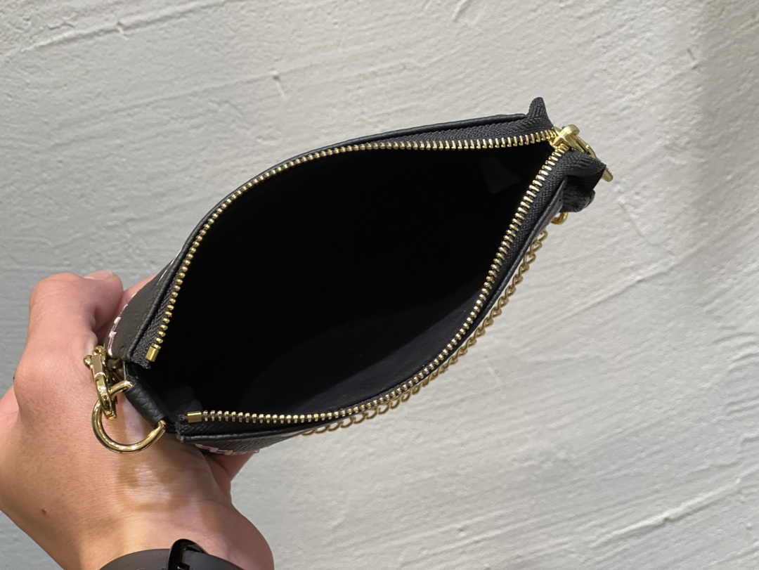 Louis Vuitton Mini Pochette Accessoires M81140 Black Leather - Default Title - View 9