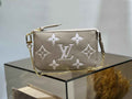 Louis Vuitton Mini Pochette Accessoires M80501 Gray Leather - Default Title - View 1